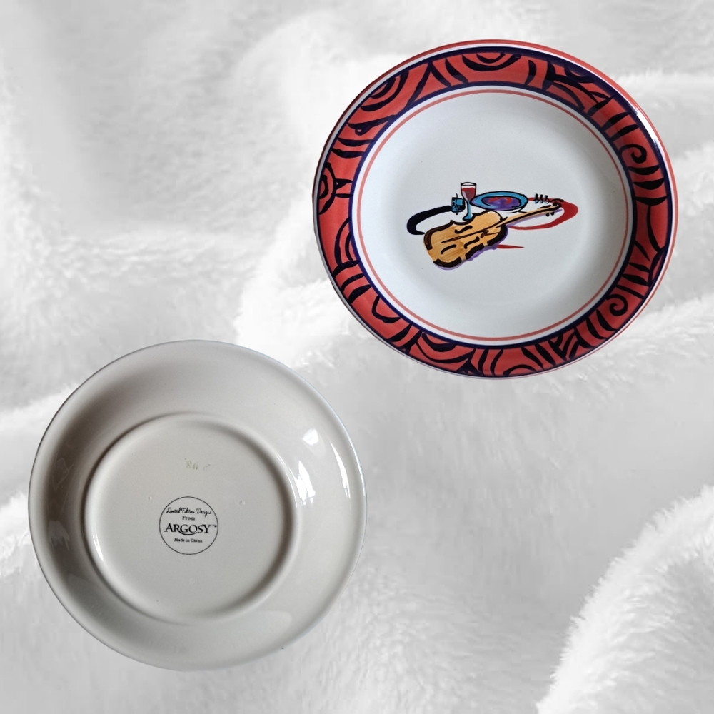 DONATED TO VETS. Music Motif Argosy's Designer Plates Limited Edition - Picture 3 of 3